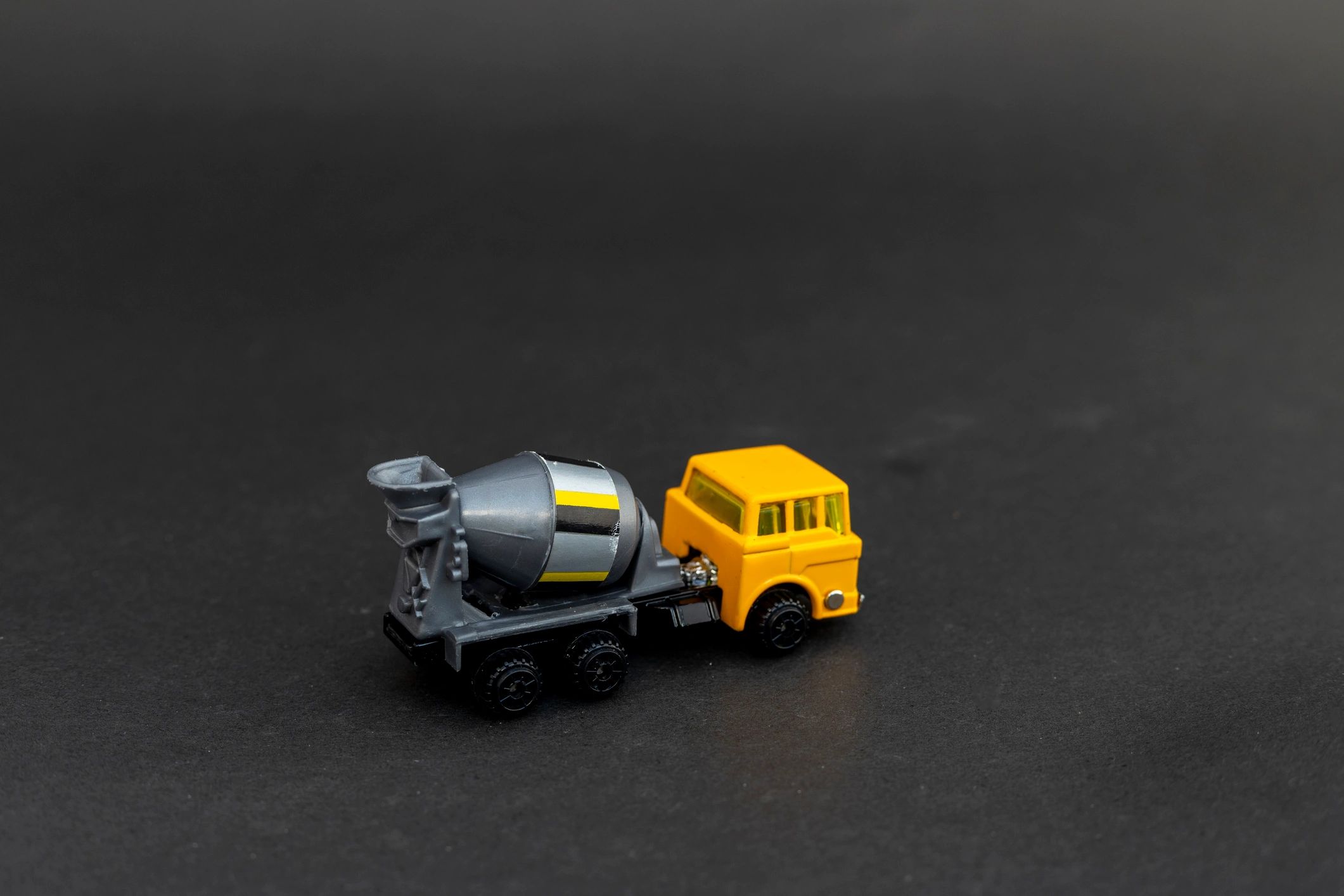 Diecast cement mixer model representing specialty promotional builds