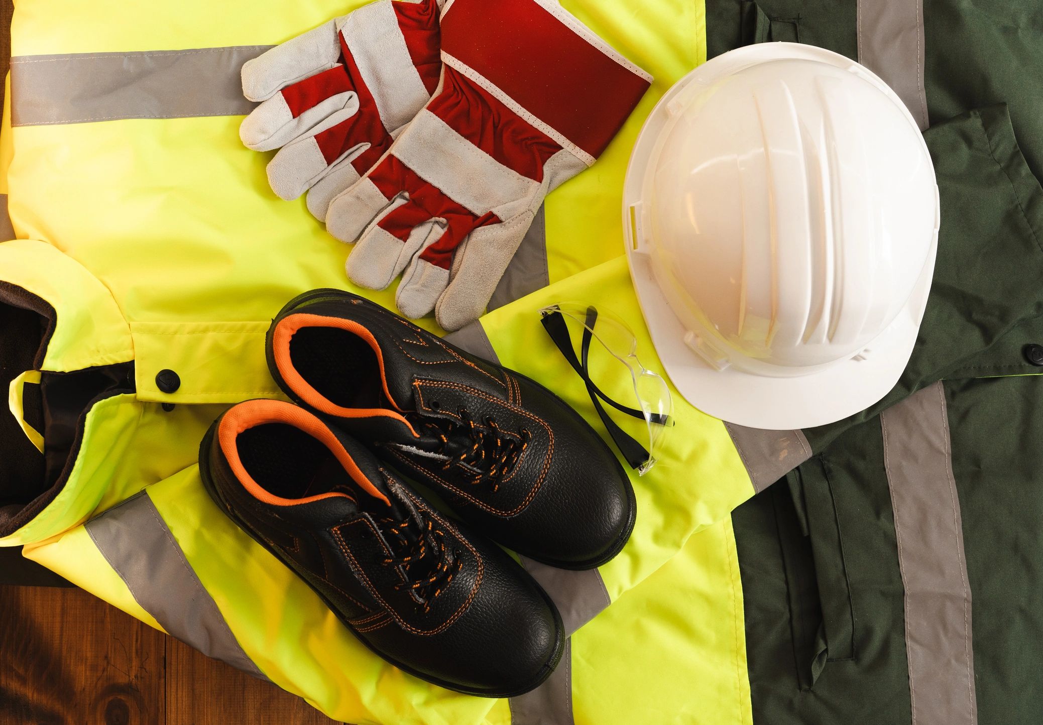 Worksite PPE and gear—durable branding context
